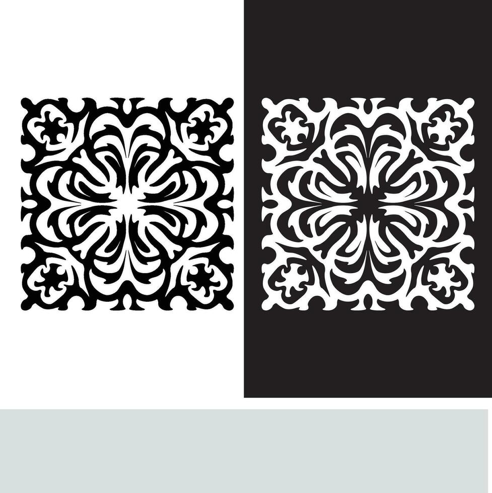 abstract naadloos patroon met silhouetten bloemen in zwart en wit. bloemen herhalen monochroom achtergrond. eindeloos afdrukken textuur. kleding stof ontwerp. behang - vector