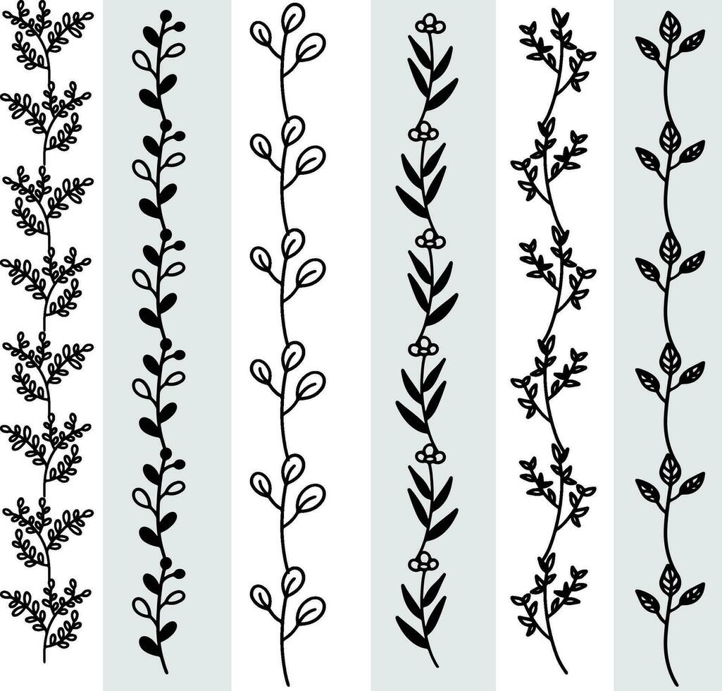 abstract naadloos patroon met silhouetten bloemen in zwart en wit. bloemen herhalen monochroom achtergrond. eindeloos afdrukken textuur. kleding stof ontwerp. behang - vector