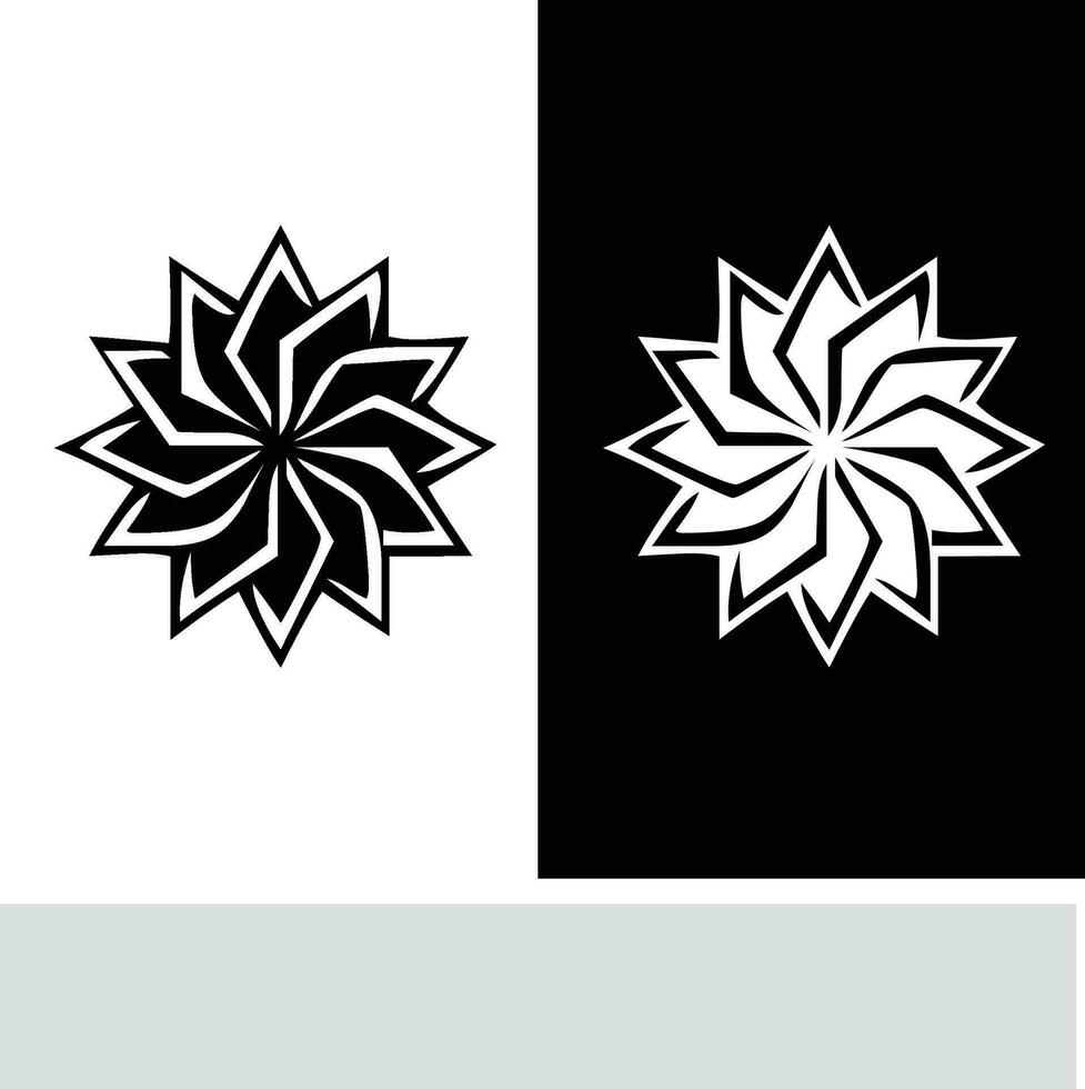 abstract naadloos patroon met silhouetten bloemen in zwart en wit. bloemen herhalen monochroom achtergrond. eindeloos afdrukken textuur. kleding stof ontwerp. behang - vector