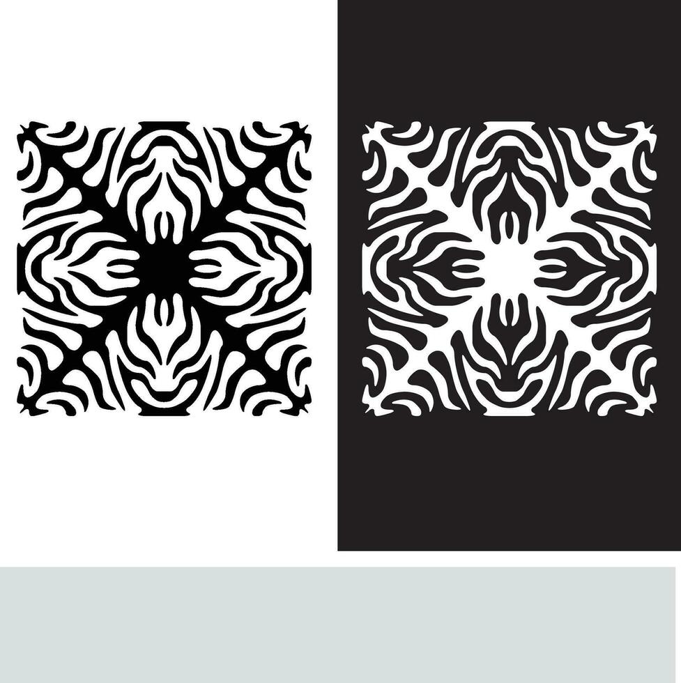 abstract naadloos patroon met silhouetten bloemen in zwart en wit. bloemen herhalen monochroom achtergrond. eindeloos afdrukken textuur. kleding stof ontwerp. behang - vector