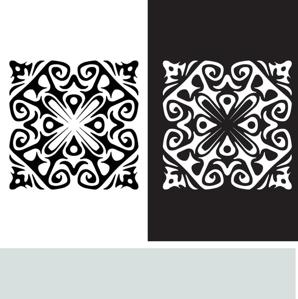 abstract naadloos patroon met silhouetten bloemen in zwart en wit. bloemen herhalen monochroom achtergrond. eindeloos afdrukken textuur. kleding stof ontwerp. behang - vector