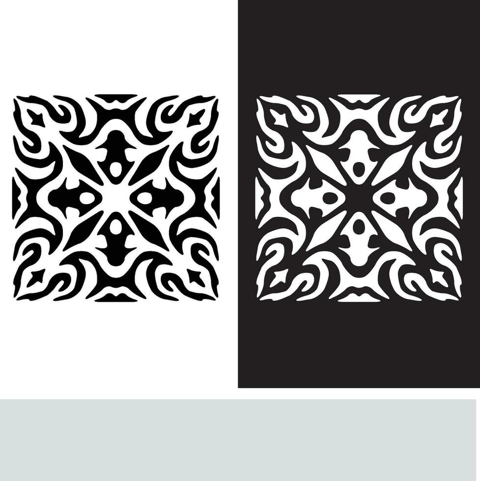 abstract naadloos patroon met silhouetten bloemen in zwart en wit. bloemen herhalen monochroom achtergrond. eindeloos afdrukken textuur. kleding stof ontwerp. behang - vector