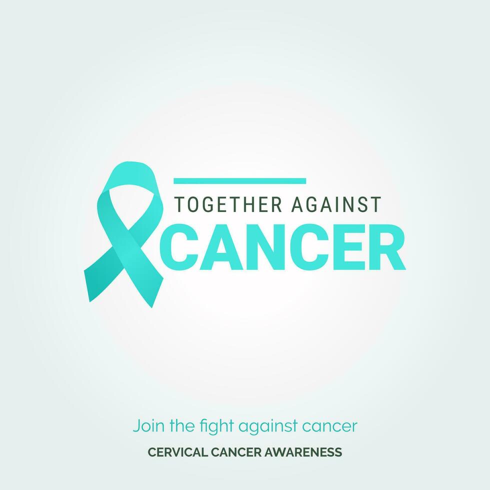 verlichten de pad naar cervicaal kanker bewustzijn levendig vector achtergrond