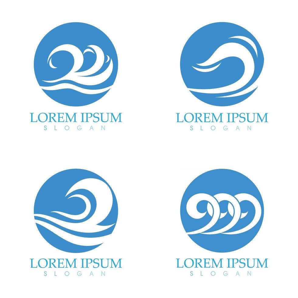 Golf water strand logo pictogram vector afbeelding