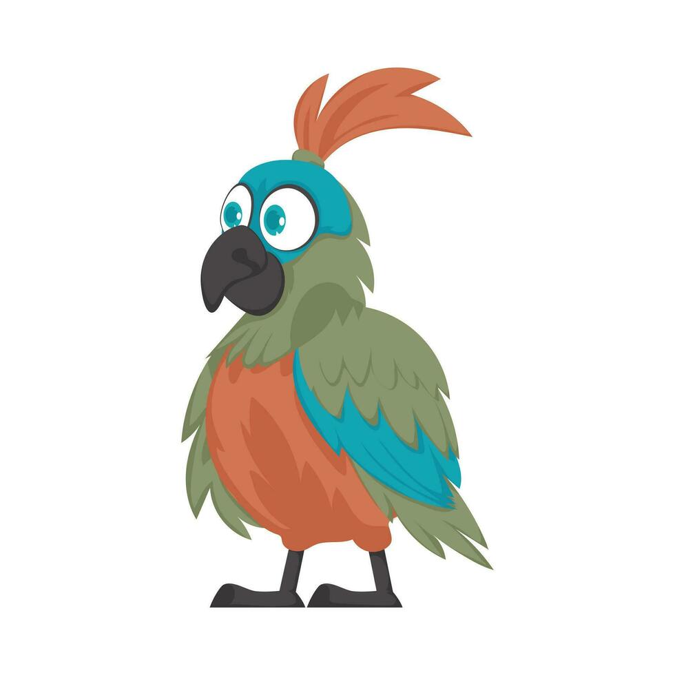 een mooi vogel met levendig en vrolijk kleuren vector illustratie