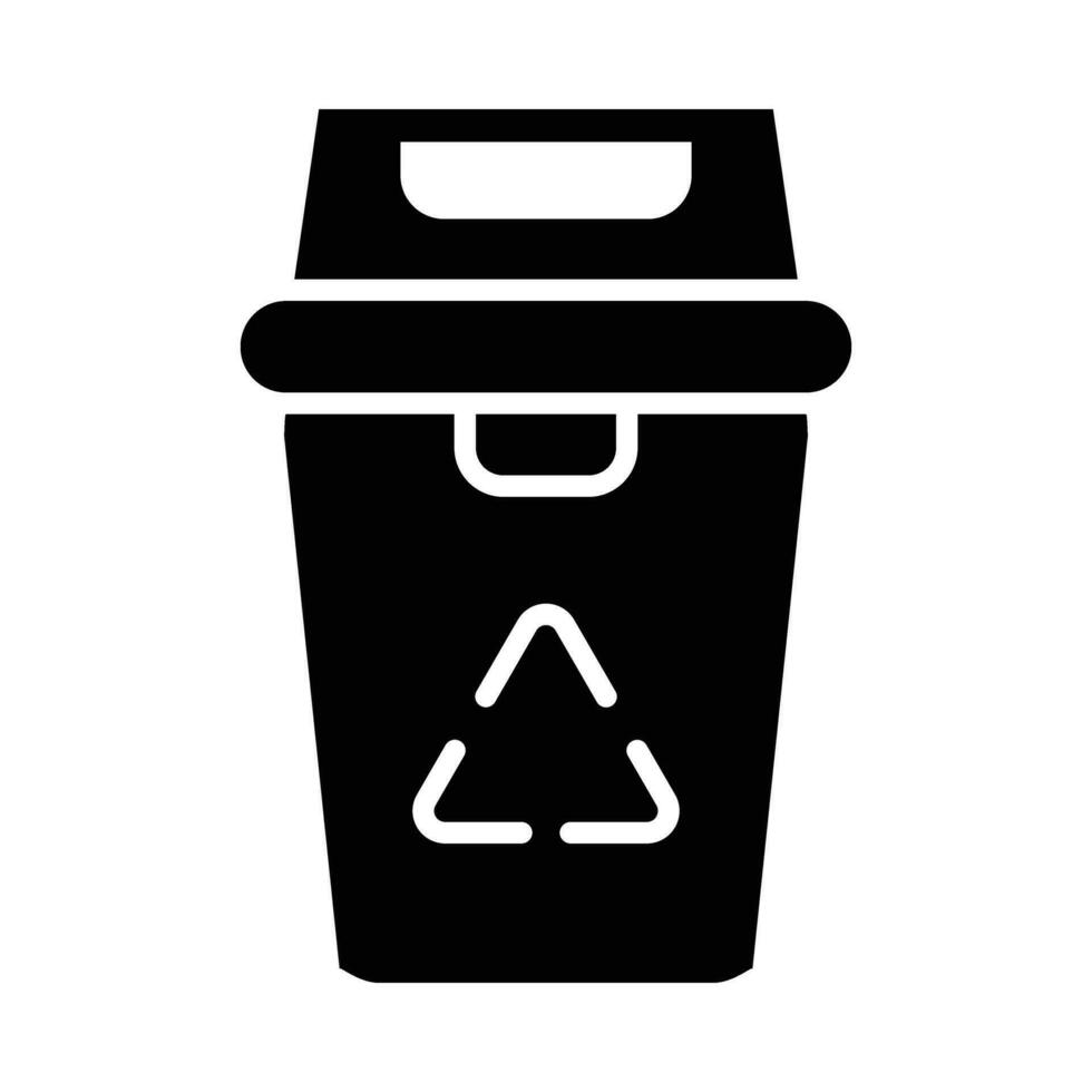 recycling doos vector glyph icoon voor persoonlijk en reclame gebruiken.