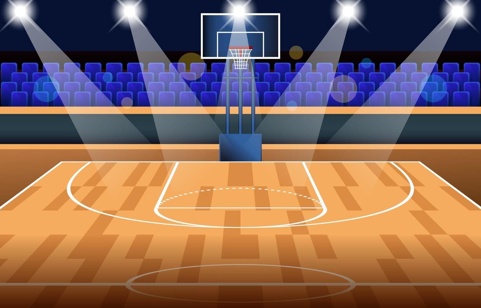 basketbal stadion achtergrond vector