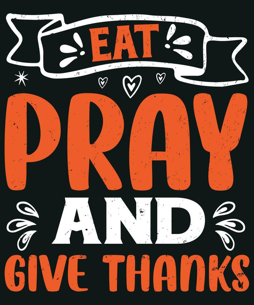 eten bidden en geven bedankt vector