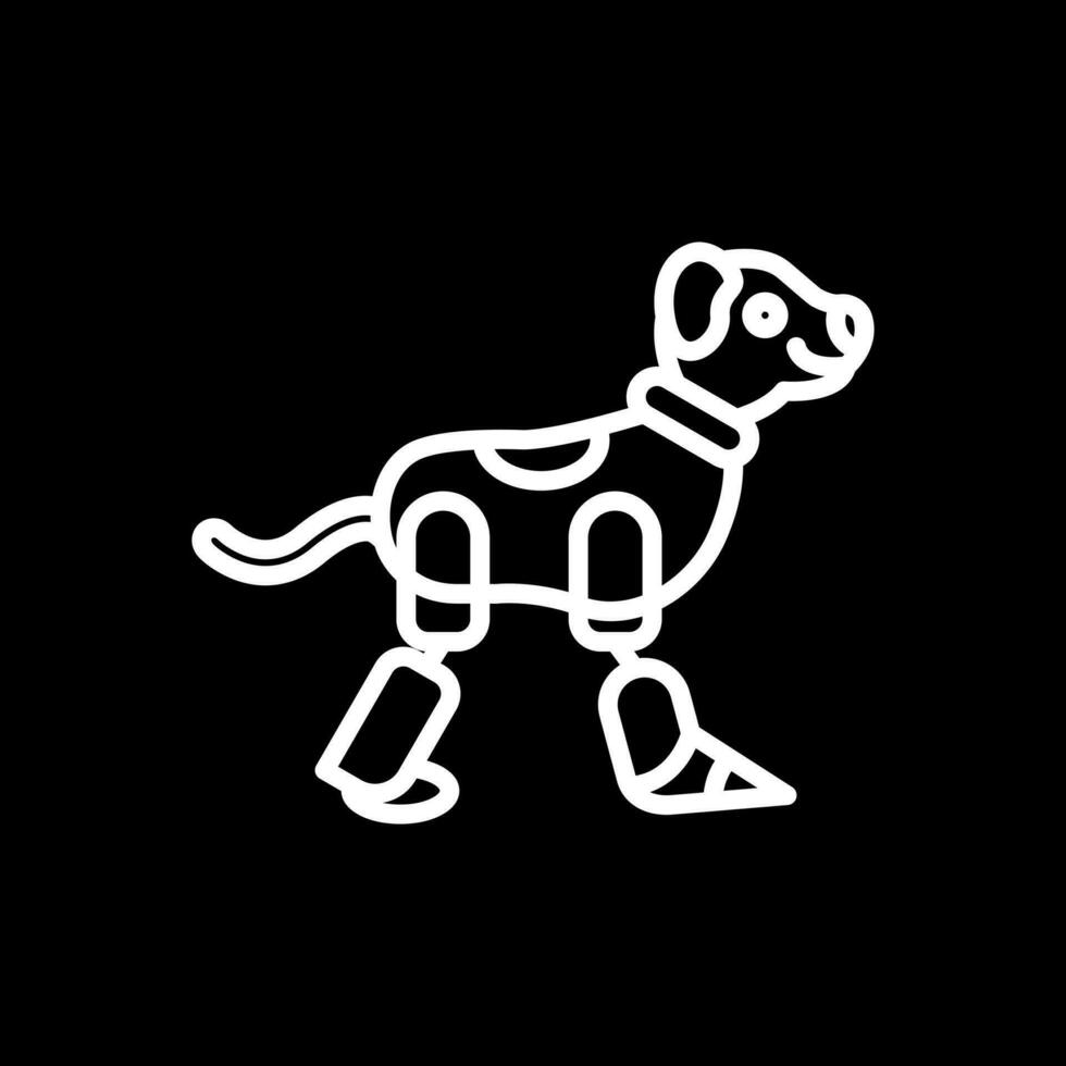 robot hond vector icoon ontwerp