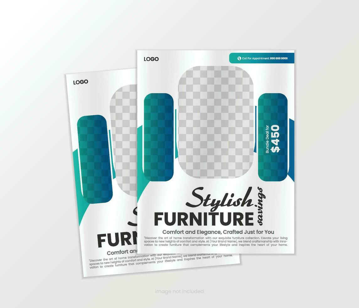 interieur bedrijf folder sjabloon lay-out vector