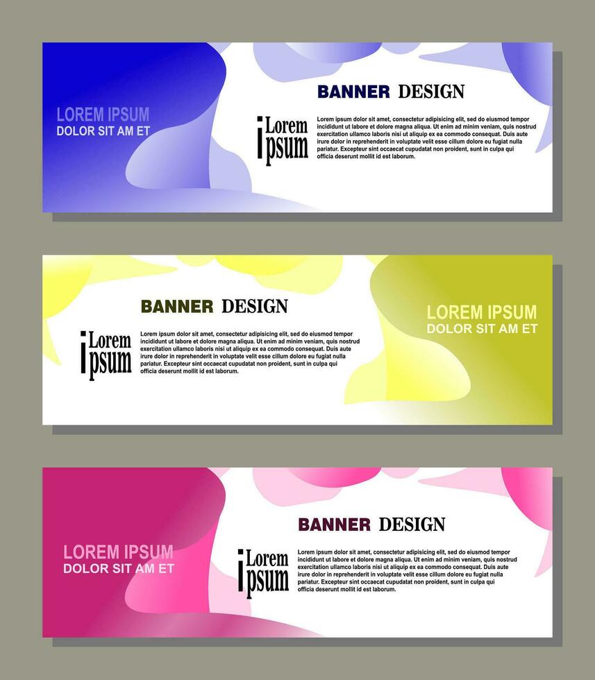 abstract website banier ontwerp achtergrond vector