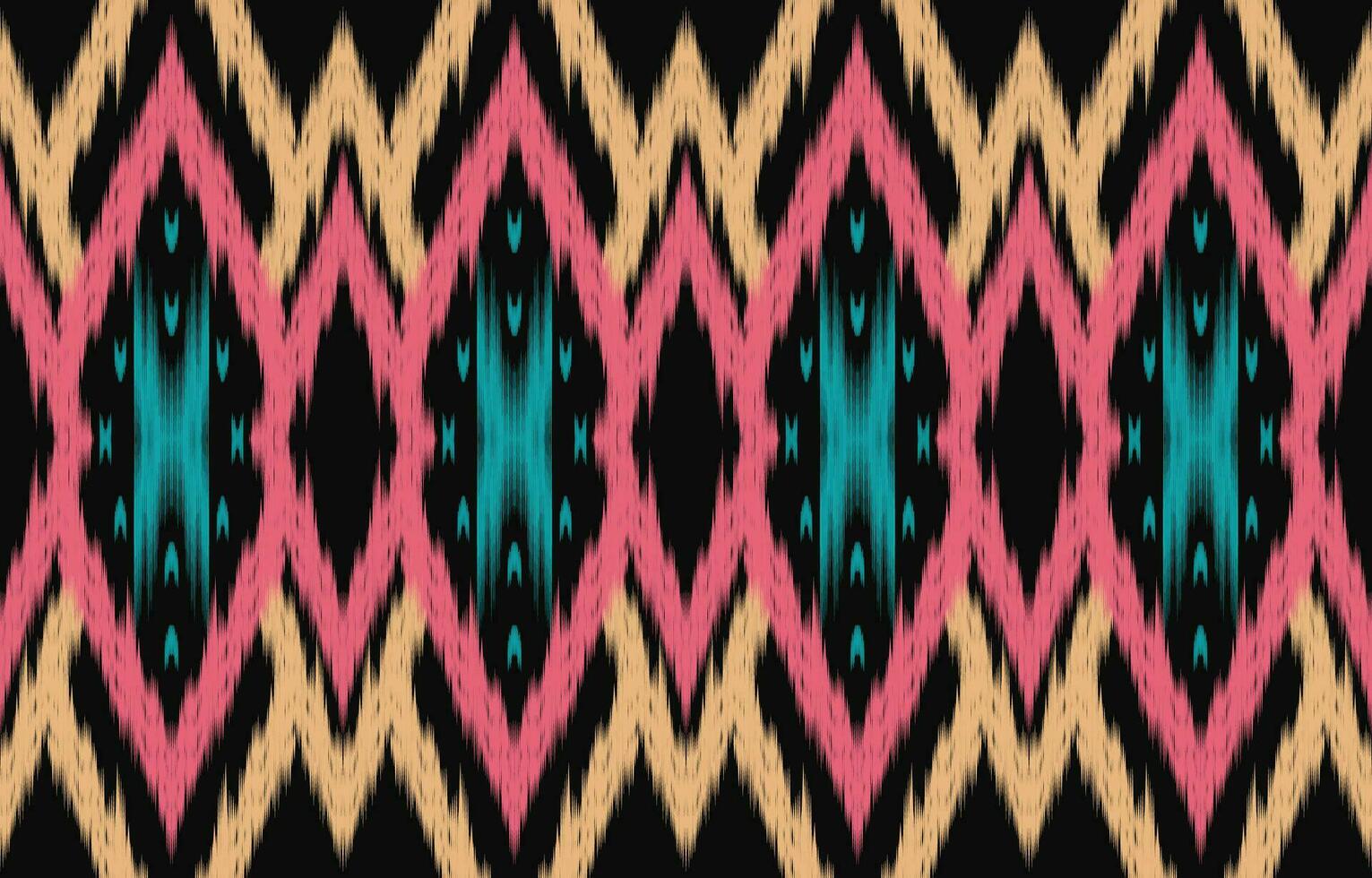 etnisch abstract ikat kunst. aztec ornament afdrukken. meetkundig etnisch patroon naadloos kleur oosters. ontwerp voor achtergrond ,gordijn, tapijt, behang, kleding, inpakken, batik, vector illustratie.