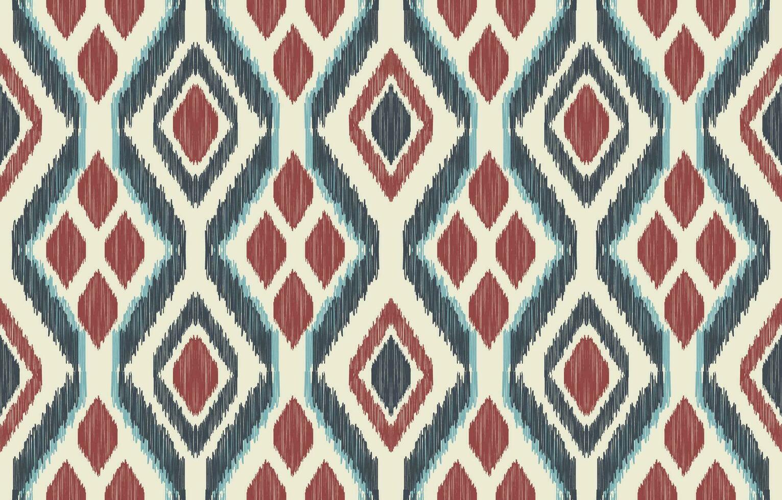 etnisch abstract ikat kunst. aztec ornament afdrukken. meetkundig etnisch patroon naadloos kleur oosters. ontwerp voor achtergrond ,gordijn, tapijt, behang, kleding, inpakken, batik, vector illustratie.