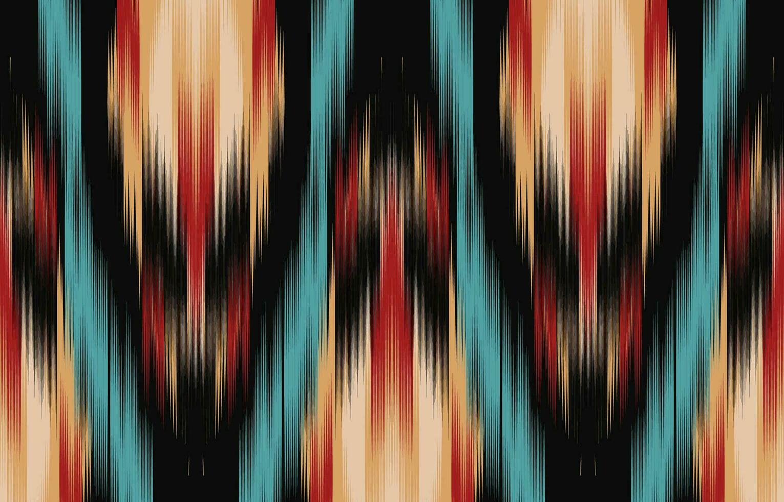 etnisch abstract ikat kunst. aztec ornament afdrukken. meetkundig etnisch patroon naadloos kleur oosters. ontwerp voor achtergrond ,gordijn, tapijt, behang, kleding, inpakken, batik, vector illustratie.