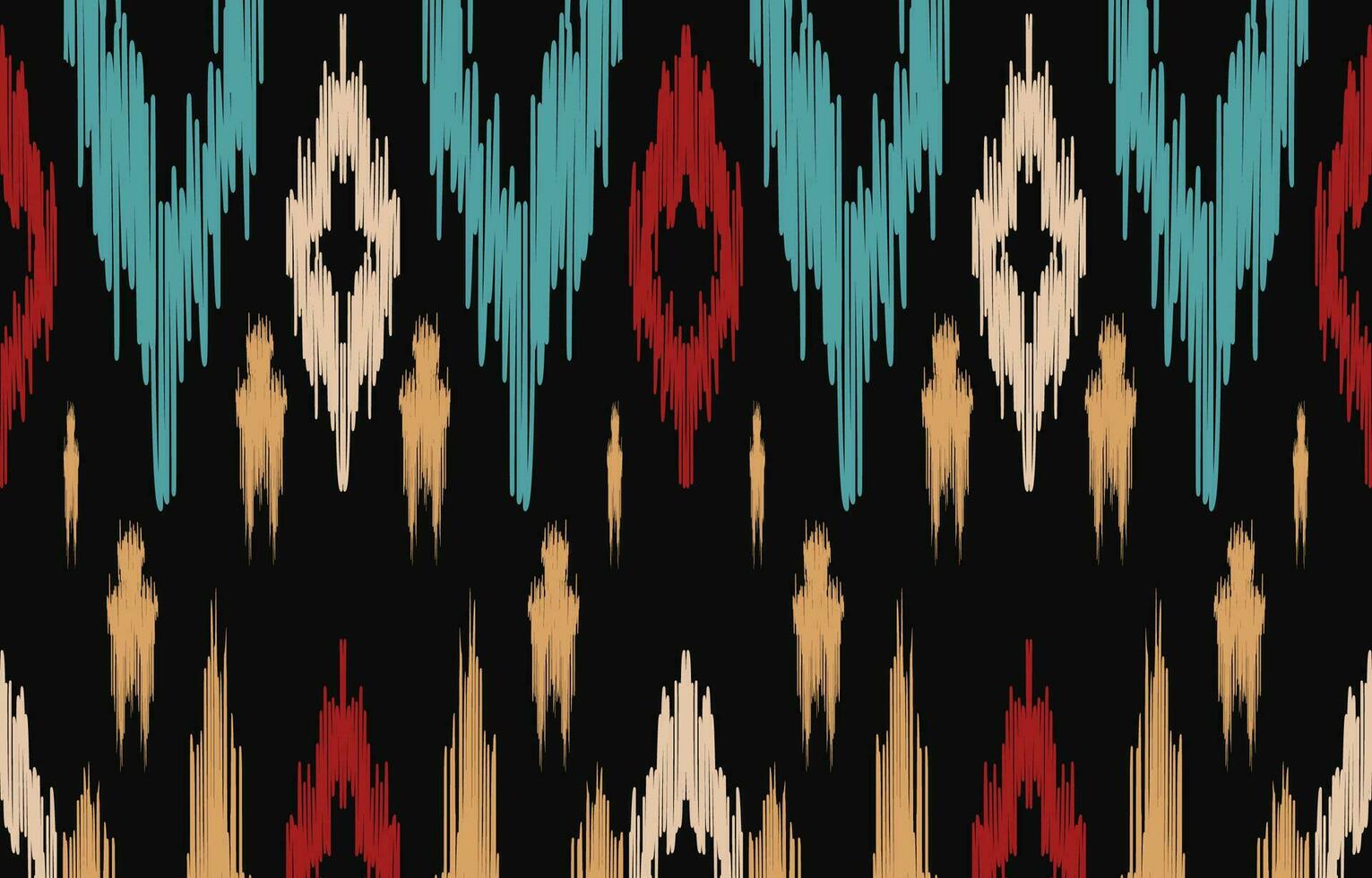 etnisch abstract ikat kunst. aztec ornament afdrukken. meetkundig etnisch patroon naadloos kleur oosters. ontwerp voor achtergrond ,gordijn, tapijt, behang, kleding, inpakken, batik, vector illustratie.