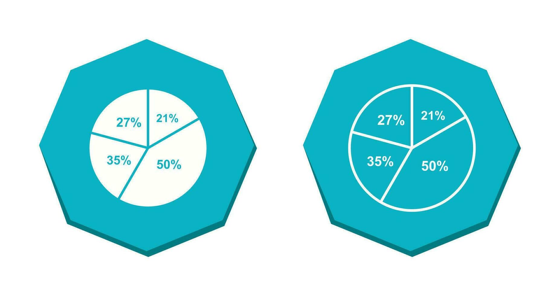 cirkeldiagram vector pictogram