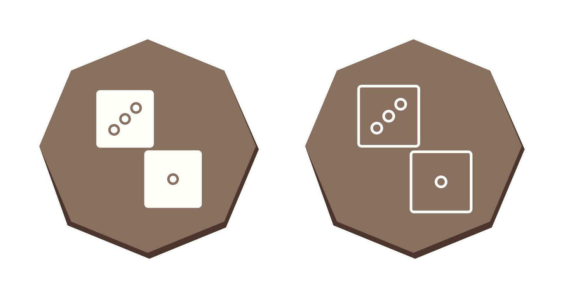 uniek Dobbelsteen vector icoon