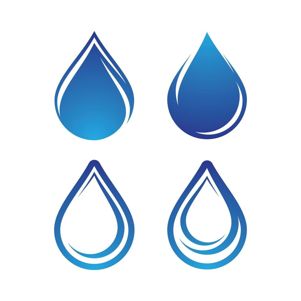 waterdruppel logo afbeeldingen vector