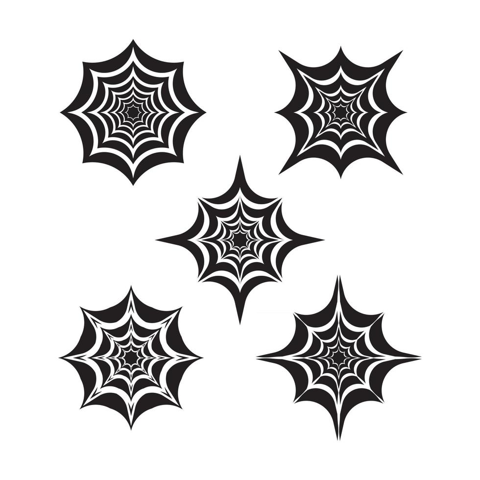 spinnenweb logo afbeeldingen illustratie vector