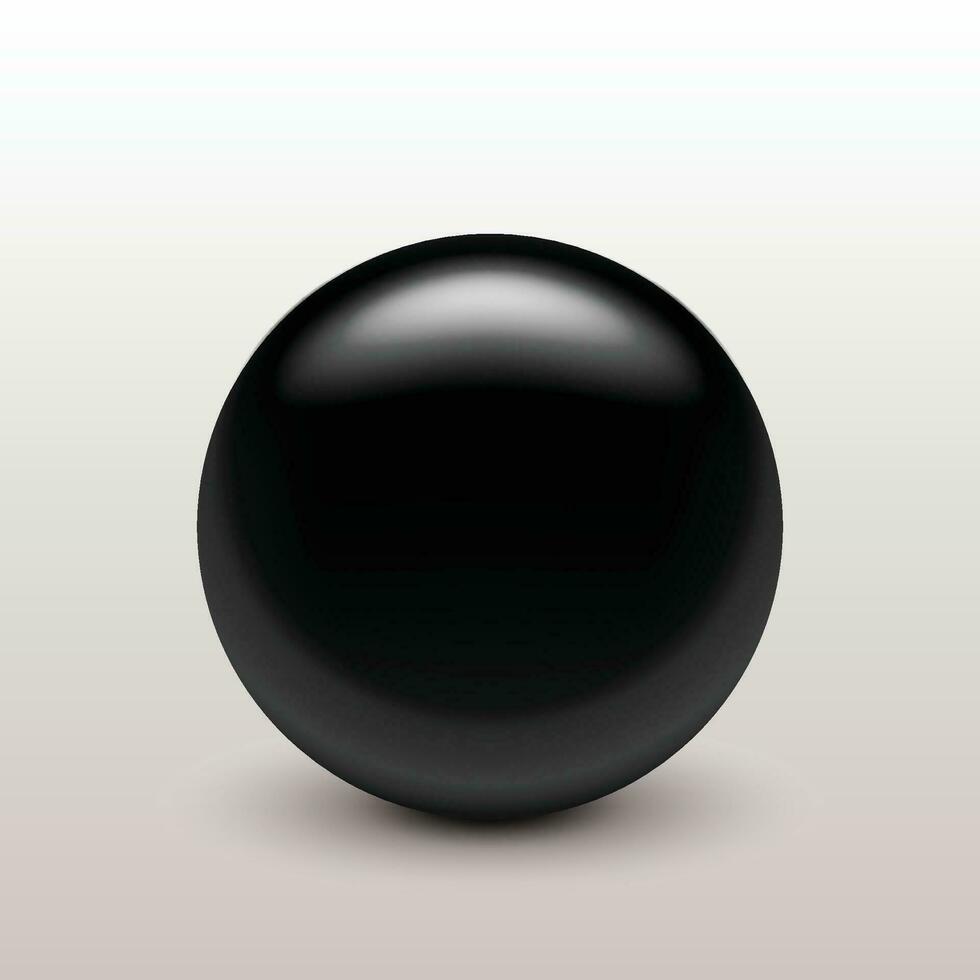 zwart Doorzichtig bal vector