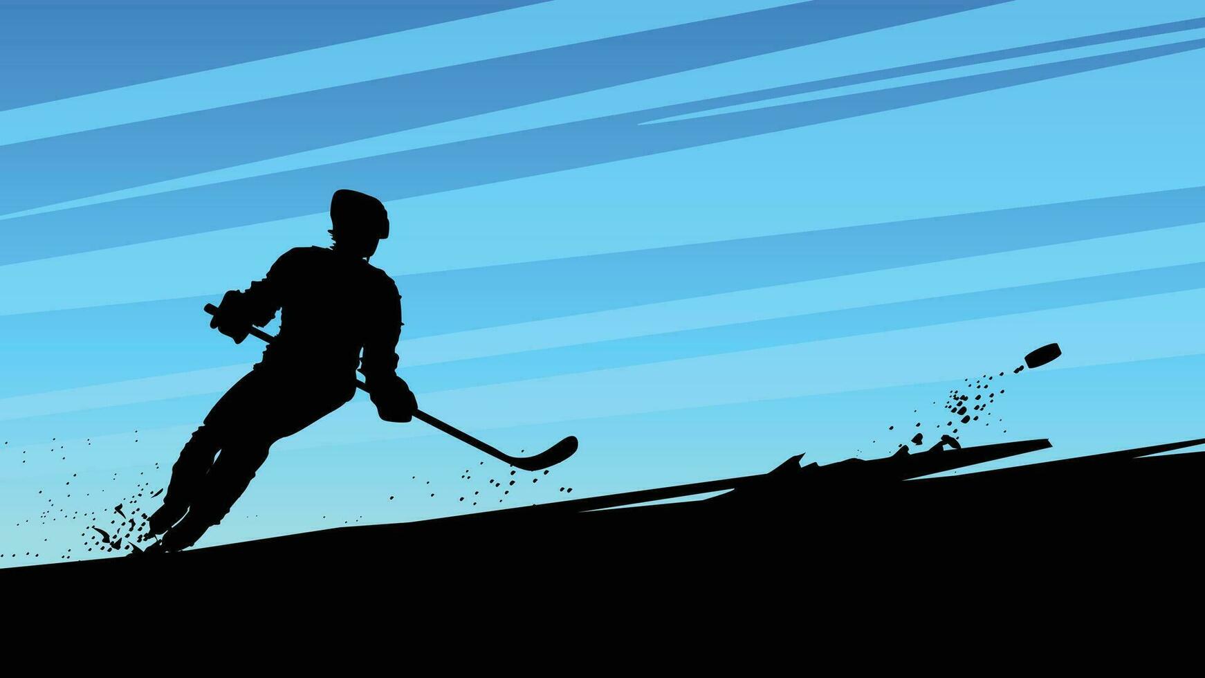 hockey dynamisch speler vector