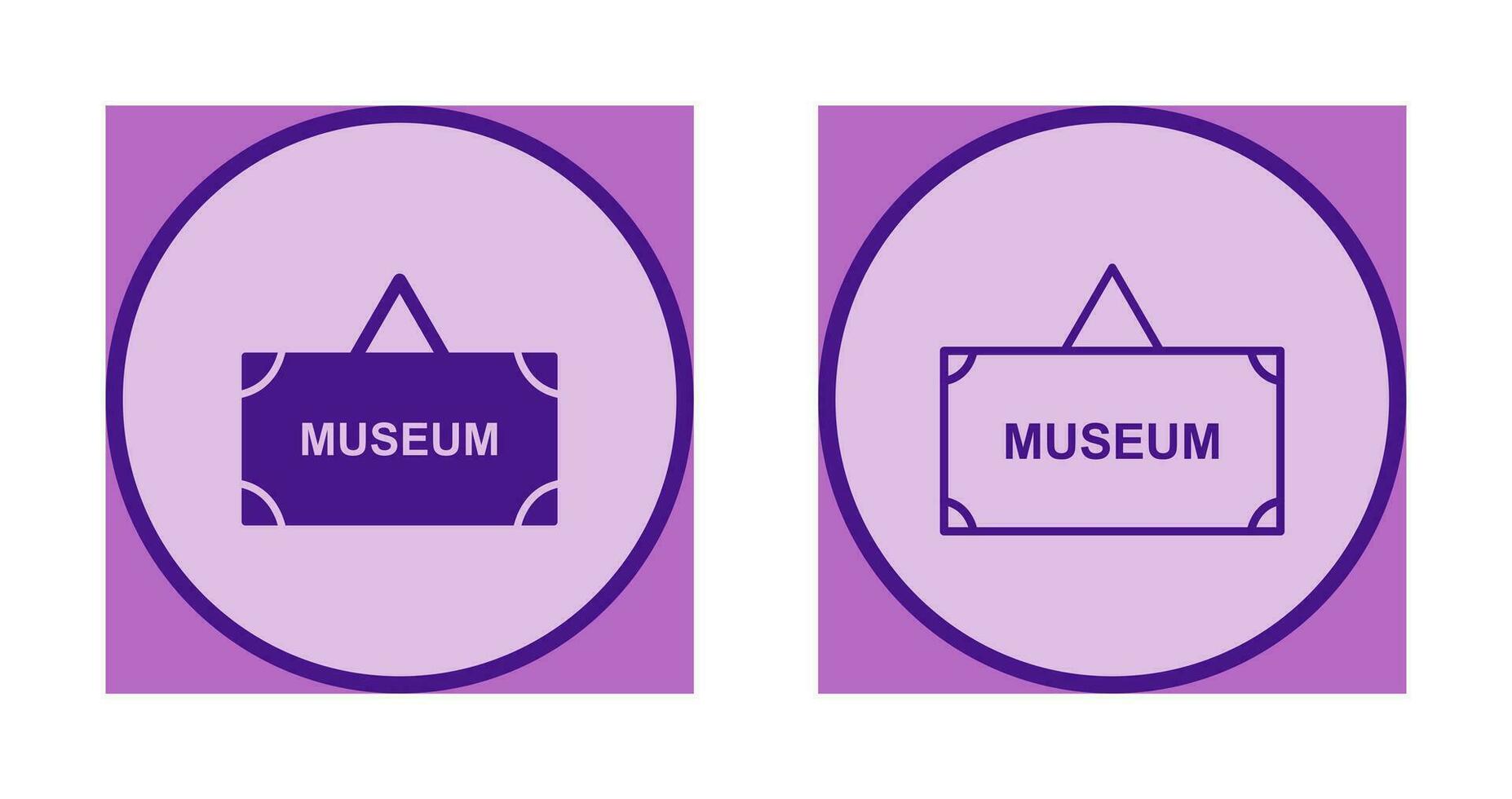 museum label vector icoon