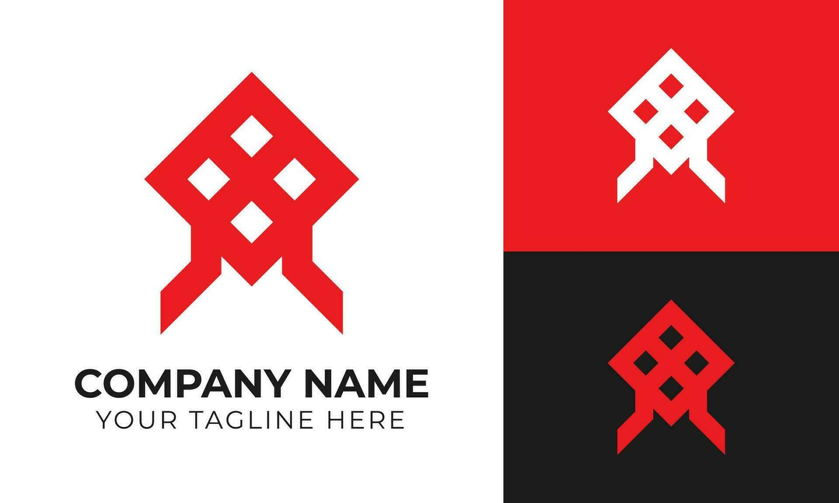 abstract modern minimaal monogram bedrijf logo ontwerp sjabloon voor uw bedrijf vrij vector