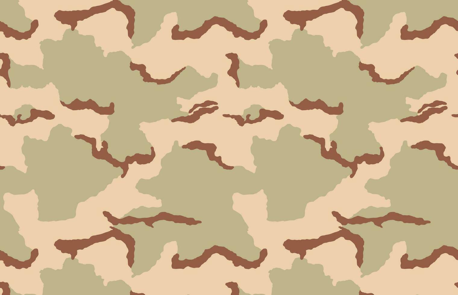 woestijn camo camouflage vector patroon drie kleur