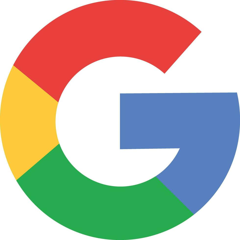 google logo Aan transparant achtergrond. populair zoeken motor google logotype symbool icoon. google teken voorraad vector