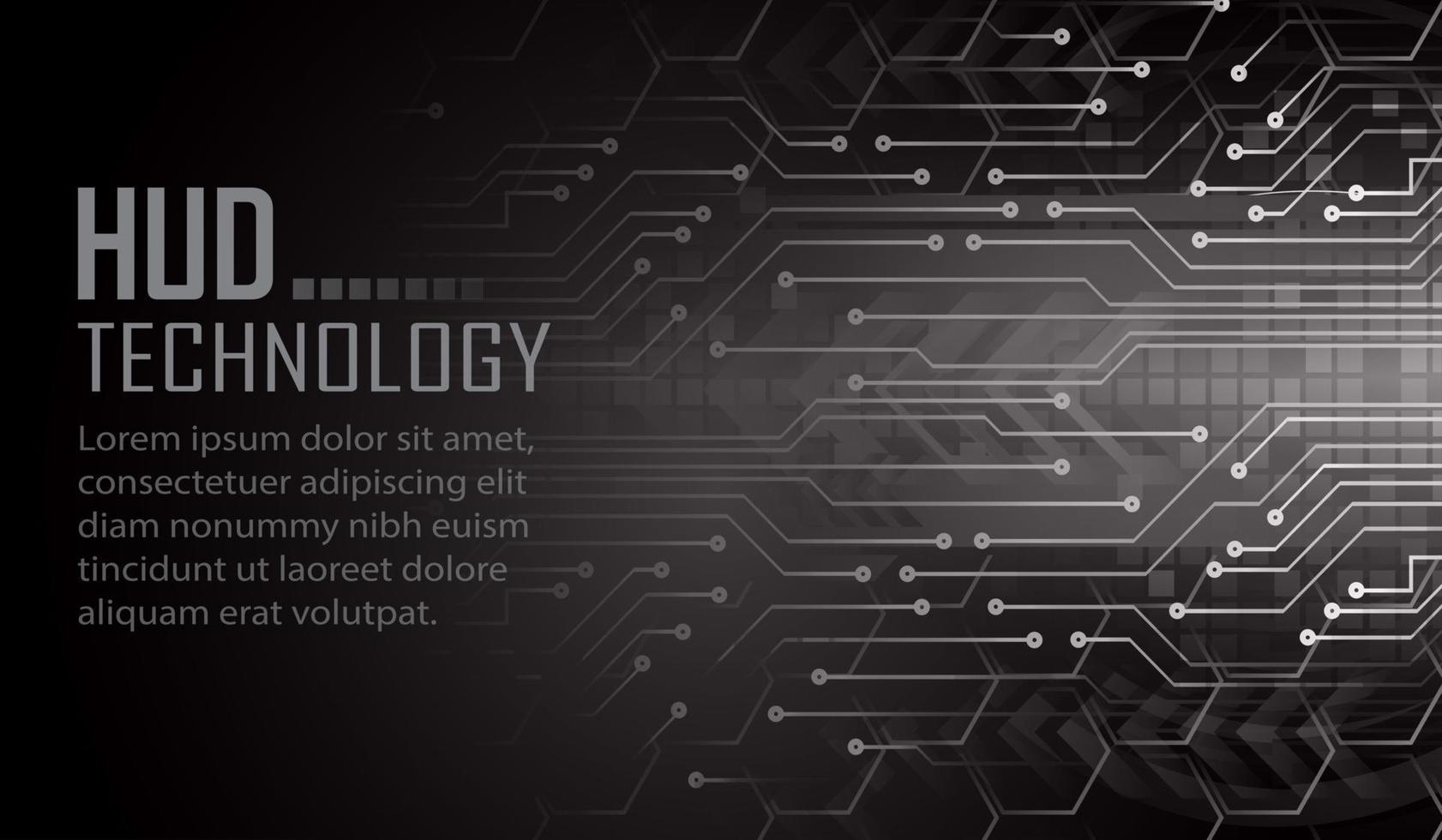 cyber circuit toekomstige technologie concept achtergrond vector