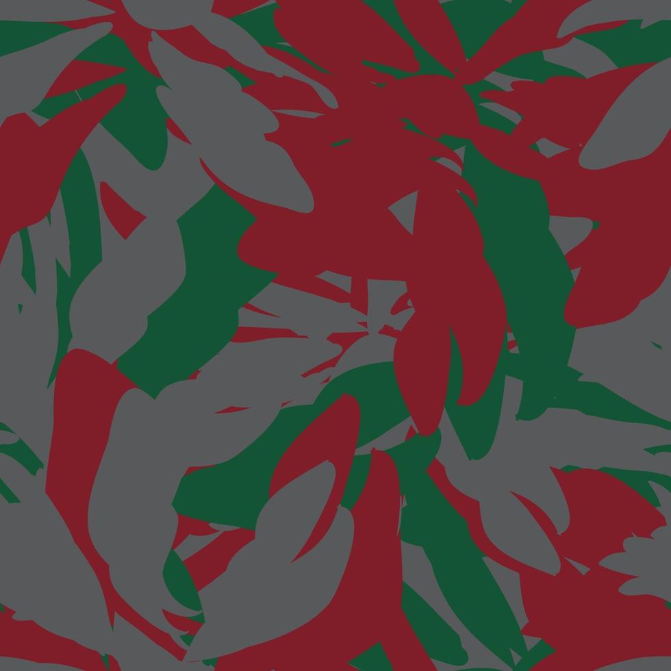 kerst bloemen naadloze patroon achtergrond vector