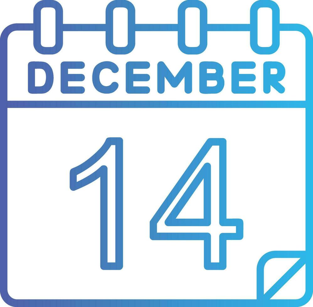 14 december vector icoon