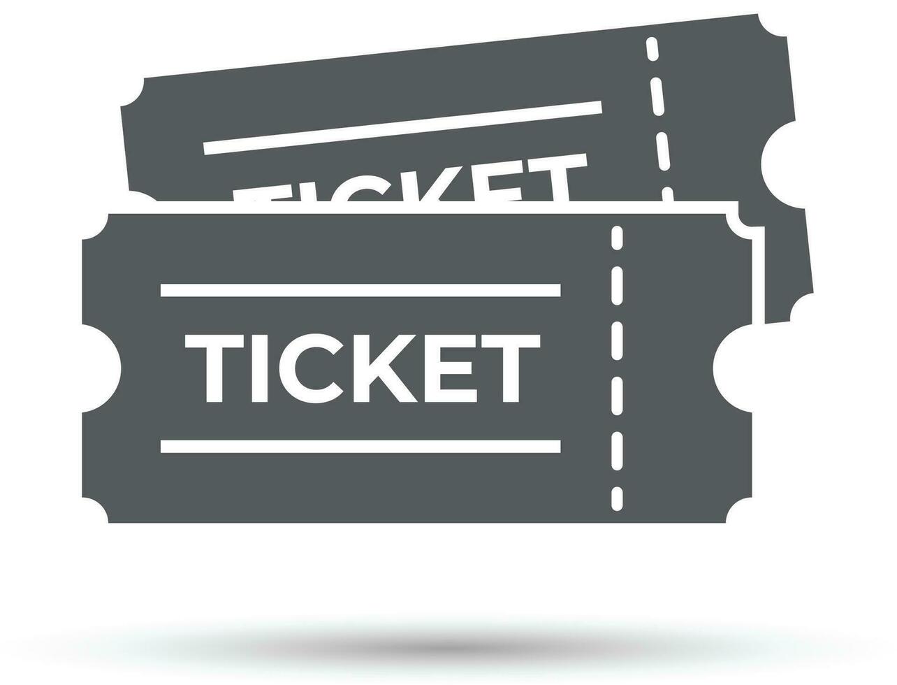 ticket icoon zwart en wit geïsoleerd Aan transparant achtergrond. evenement kaartjes symbool vector