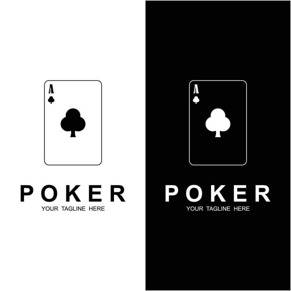 poker logo vector icoon illustratie ontwerp