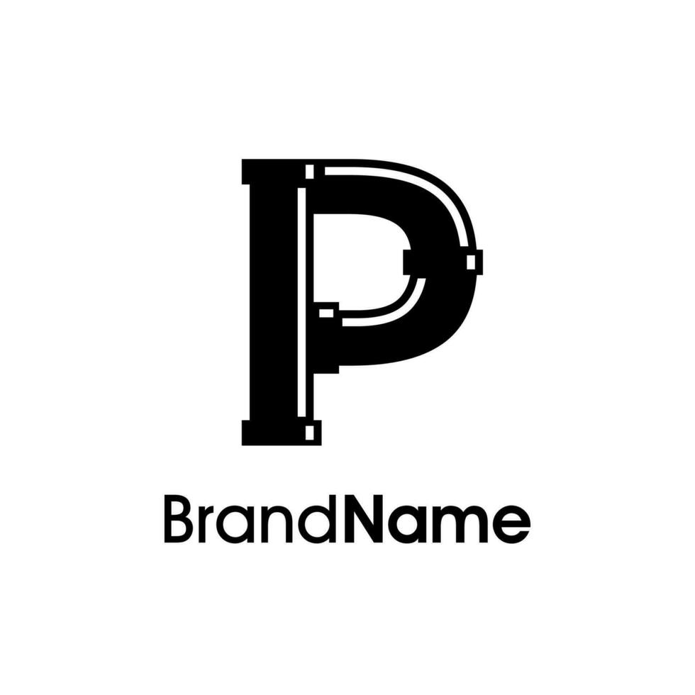 modern eerste p loodgieter logo vector