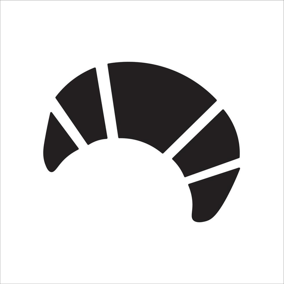 croissant icoon vector illustratie symbool