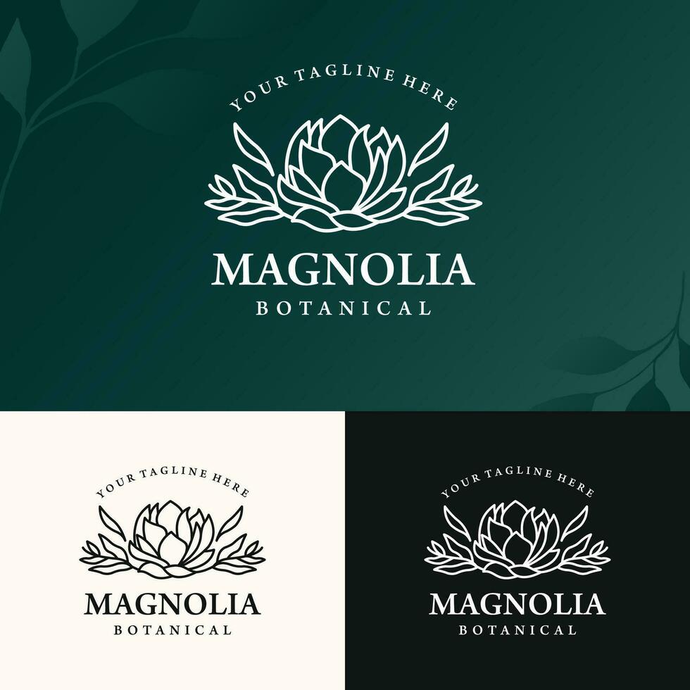 modern minimalistische lijn kunst botanisch baho logo ontwerp vector