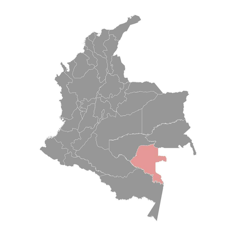 vaupes afdeling kaart, administratief divisie van Colombia. vector