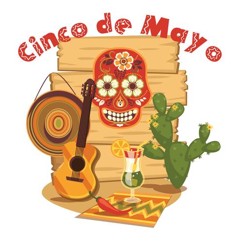 Cinco de Mayo. Vector illustratie