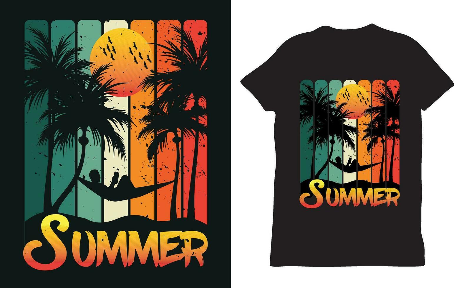 zomer t-shirt ontwerp vector