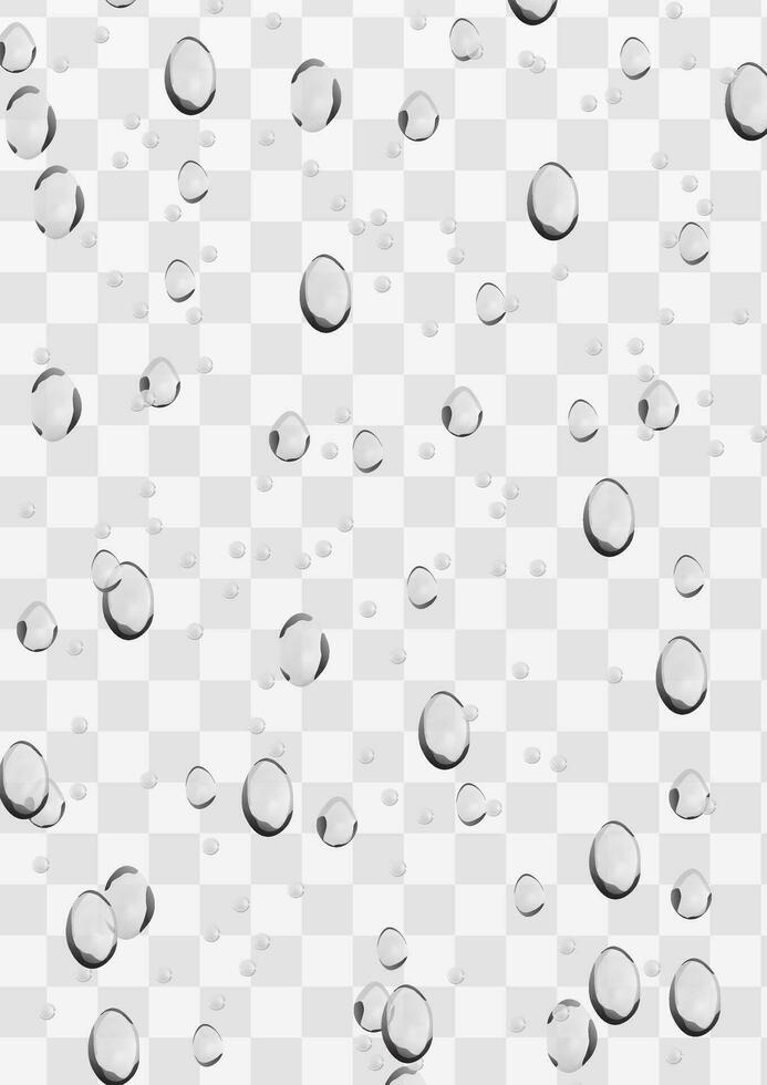water druppels condensatie druppels realistisch bedekking achtergrond vector