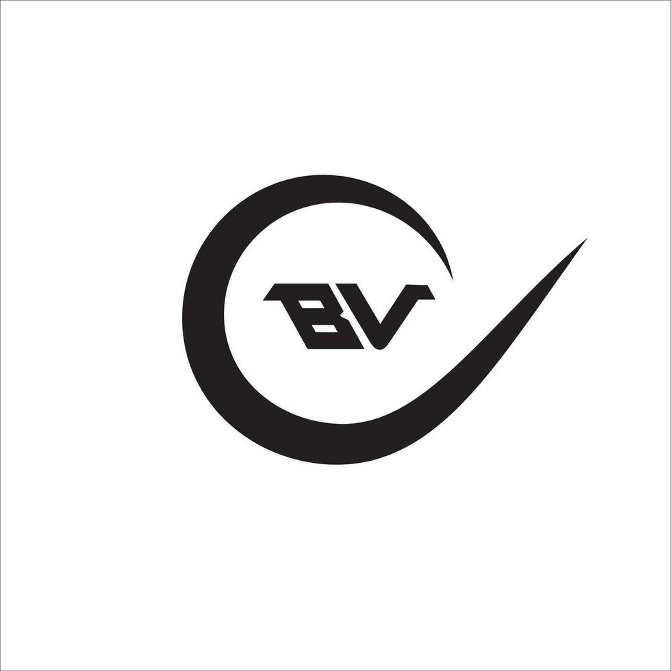 vb bv logo ontwerp vector sjabloon