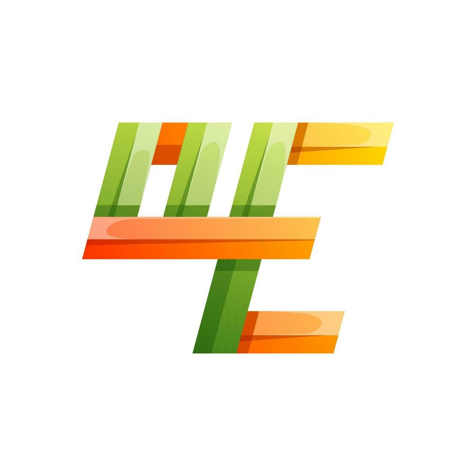 kleurrijk abstract brief O e icoon logo ontwerp vector