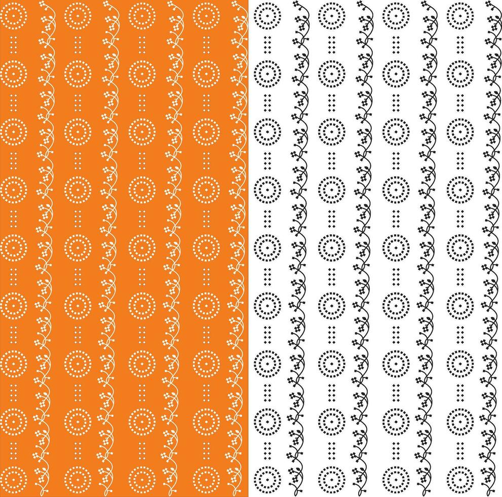 abstract cirkel meetkundig dots naadloos patroon Aan beige achtergrond. voor textiel of papier kan worden gebruikt. vector