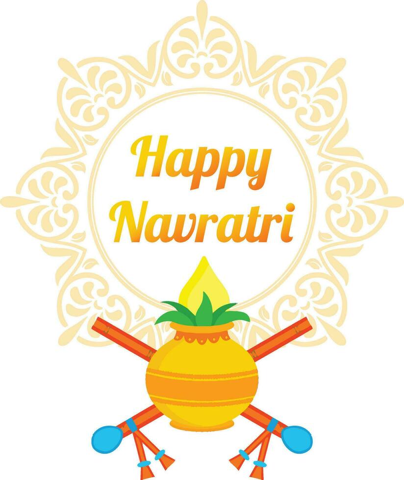 gelukkig navratri post vector