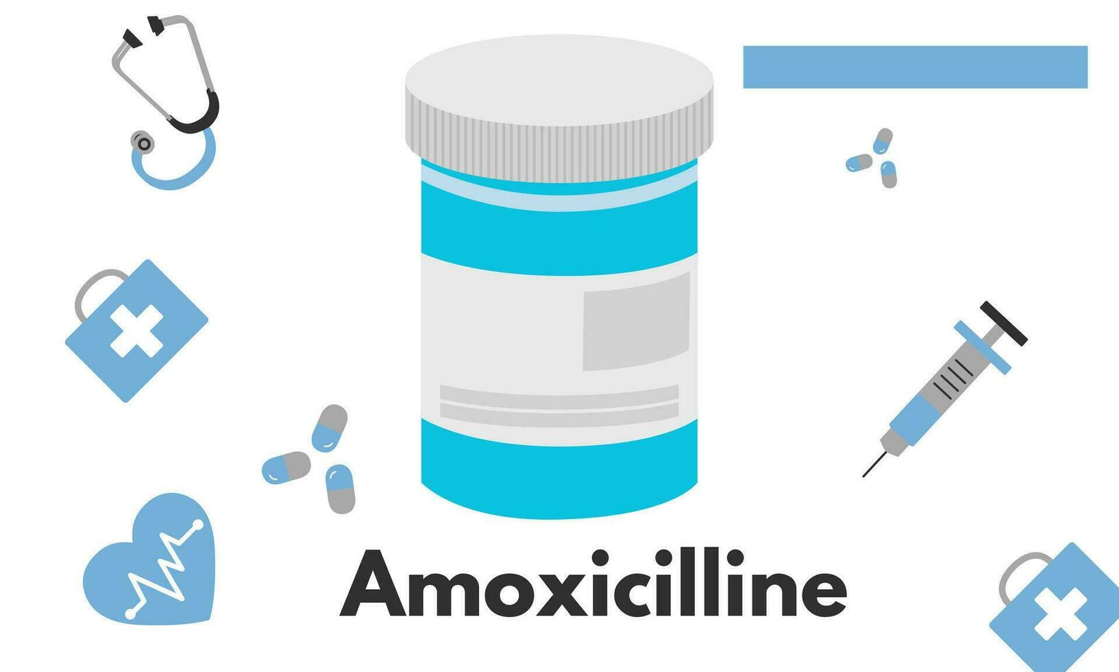 amoxicilline algemeen drug naam. het is een antibiotica gebruikt naar traktatie midden- oor infectie, streptokokken keel, longontsteking, huid infecties, en urine- kanaal infecties vector