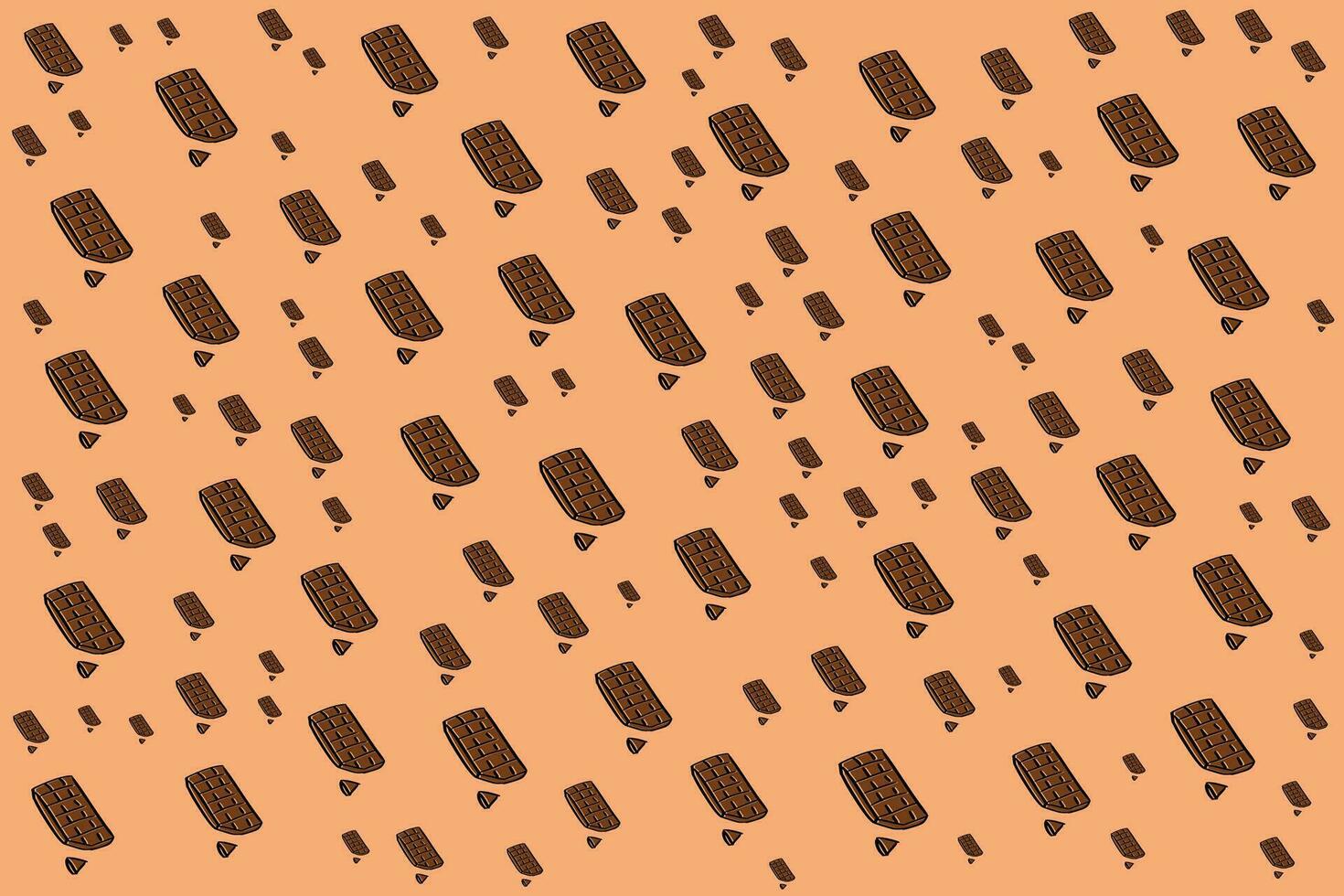 patroon met chocola plakjes vector
