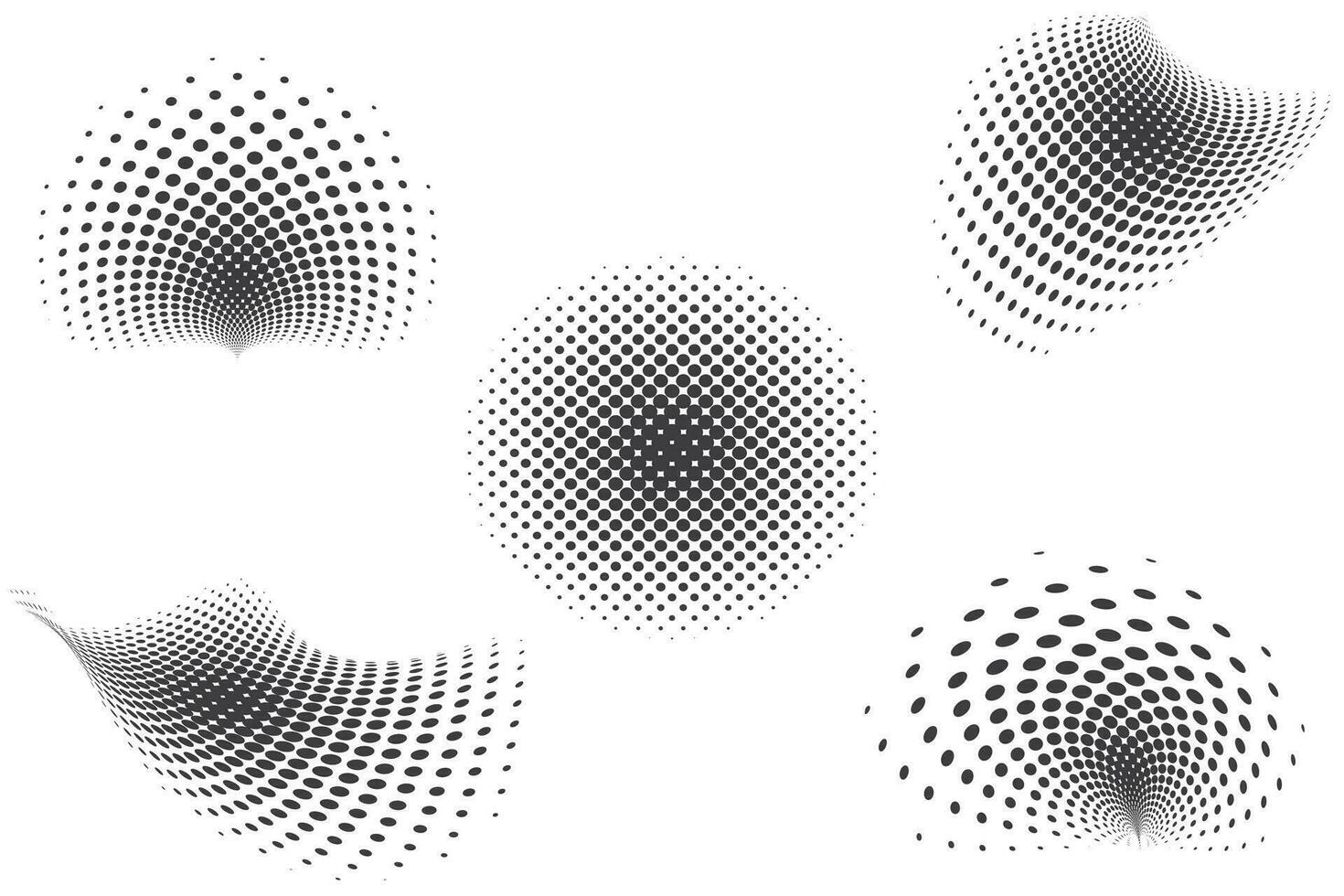 halftone punt patroon reeks vector illustratie