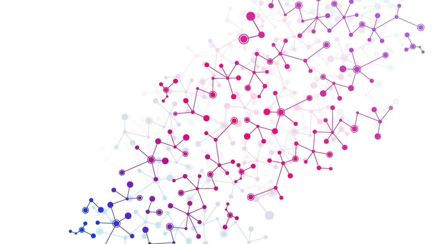 moleculair structuur achtergrond. wetenschappelijk en technologisch achtergrond. moleculen achtergrond en dna. genetisch en wetenschap Onderzoek. moleculair abstract structuur achtergrond. vector