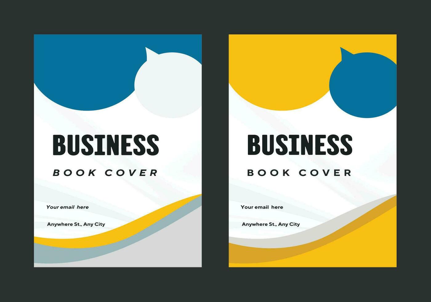 bedrijf boek en brochure Hoes ontwerp sjabloon vector